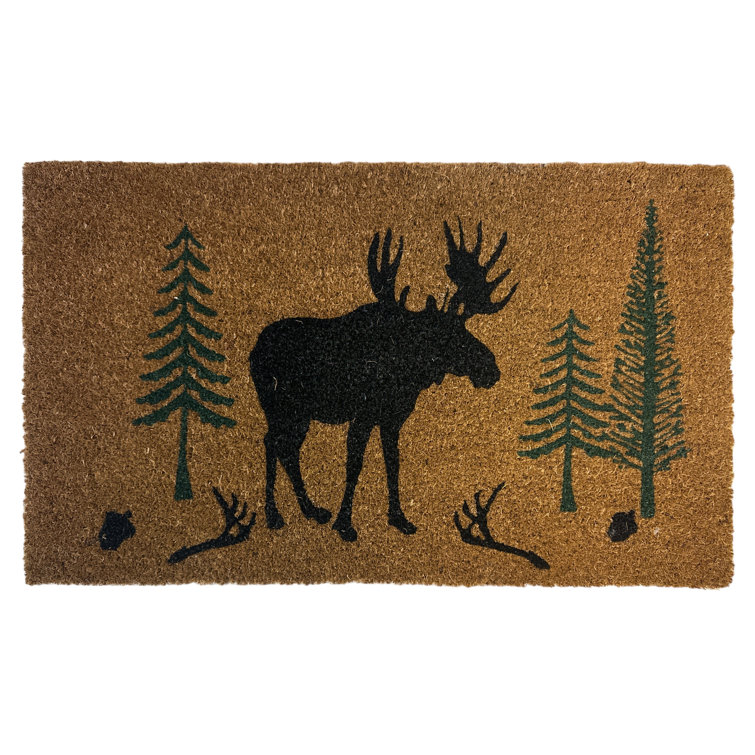 Happy Camper In The Forest Coir Doormat