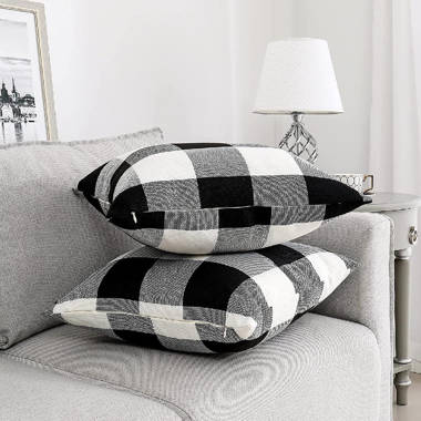 Fennco Styles 30 x 14 White Cotton Decorative Pillow Cover 