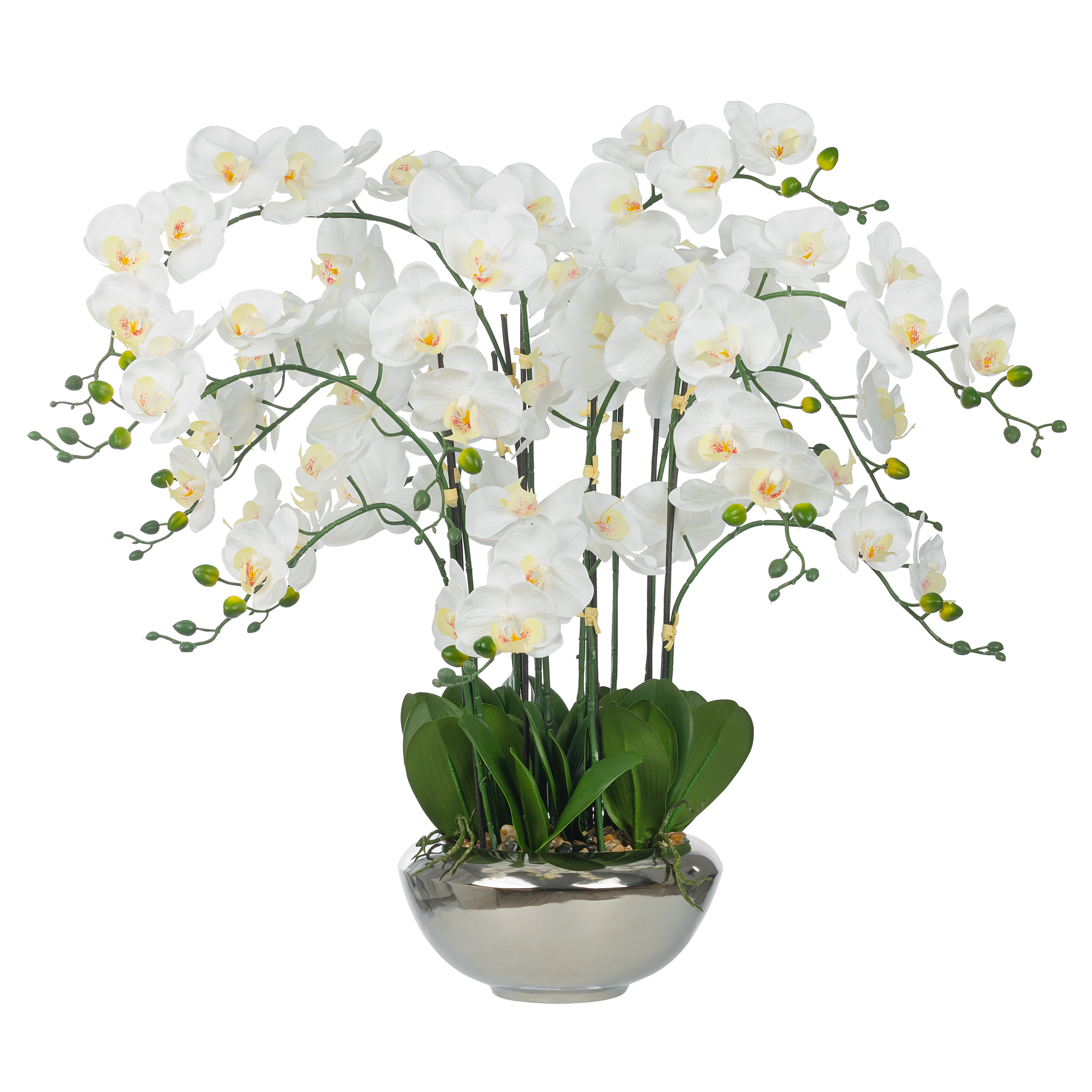 Silver Metallic Leaf Bouquet Holder - LO Florist Supplies