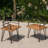 2 Rustic Chair - Wood Seats, Iron Frames, Finish, For Backyard Patio Use Outdoor 2 Chairs, Frame, Stylish Furniture