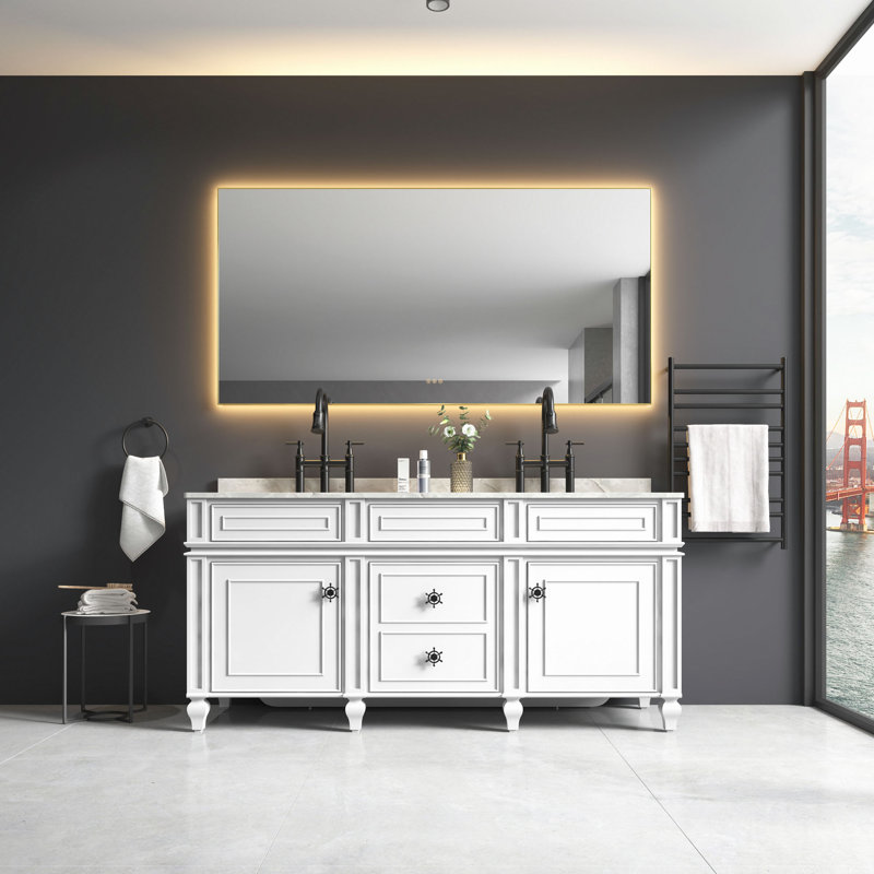 Miroir de salle de bain à DEL
