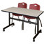Table gigogne d'appoint Nevjana, 2 chaises empilables-32962088-32962092-32962098