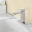 Robinet de salle de bain à poignée simple - T20, nickel brossé-118610657