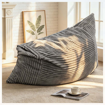 Fauteuil à billes surdimensionné convertible - Votre endroit confortable pour la détente et le temps en famille, multifonctionnel et confortable