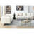 3-Seater + 3-Seater Combination Sofa.White Teddy(Ivory)-910234987
