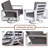 Mala 4 - Person Patio Dining Set with Rectangular Table , Cushions Included