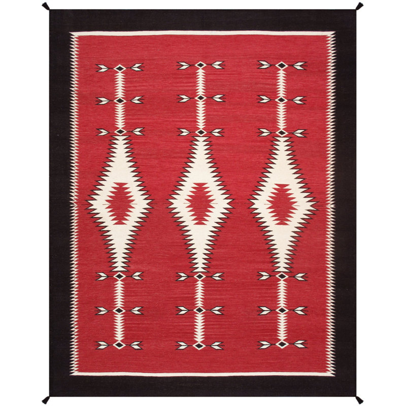 Canvello Reversible Wool Mocha Area Rug- 9'2'' X 11'9''