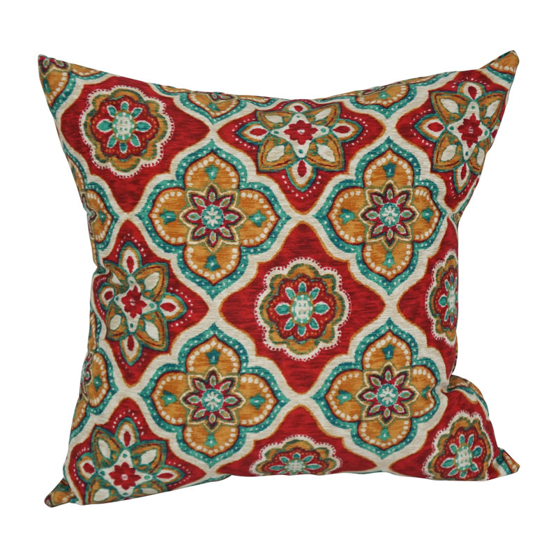 Blazing Needles Indoor/Outdoor Throw Pillow, Adonis Jewel