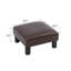 Petit repose-pieds avec repose-pieds, repose-pieds en cuir avec pieds en plastique antidérapants, pour chaise, sous le bureau, bureau, salon (brun)-340722526