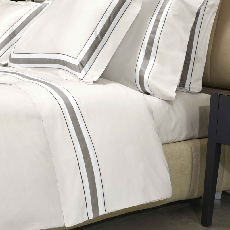 Dimora Sham, Pearl/Lead Gray, Euro Sham