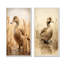 Ensemble de 2 décorations murales canard brun rétro Elegance II-816328088-816328090