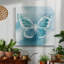Toile tendue avec châssis Beryl Butterfly IV-Premium - prête à être accrochée