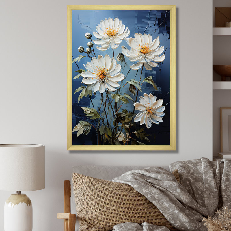 Zinnias Blooms - Zinnias, Cadre photo argenté, H 40 po x l 30 po