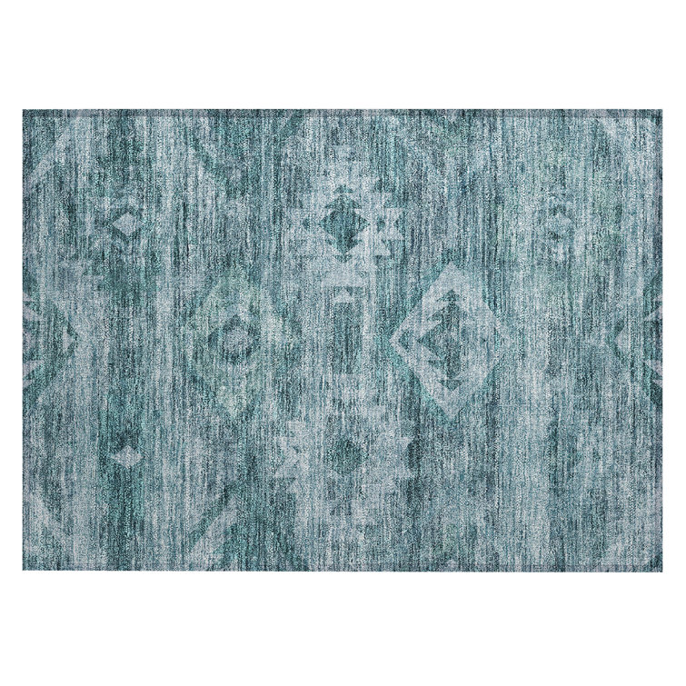 Shanquil Washable Southwestern Indoor / Outdoor Rug