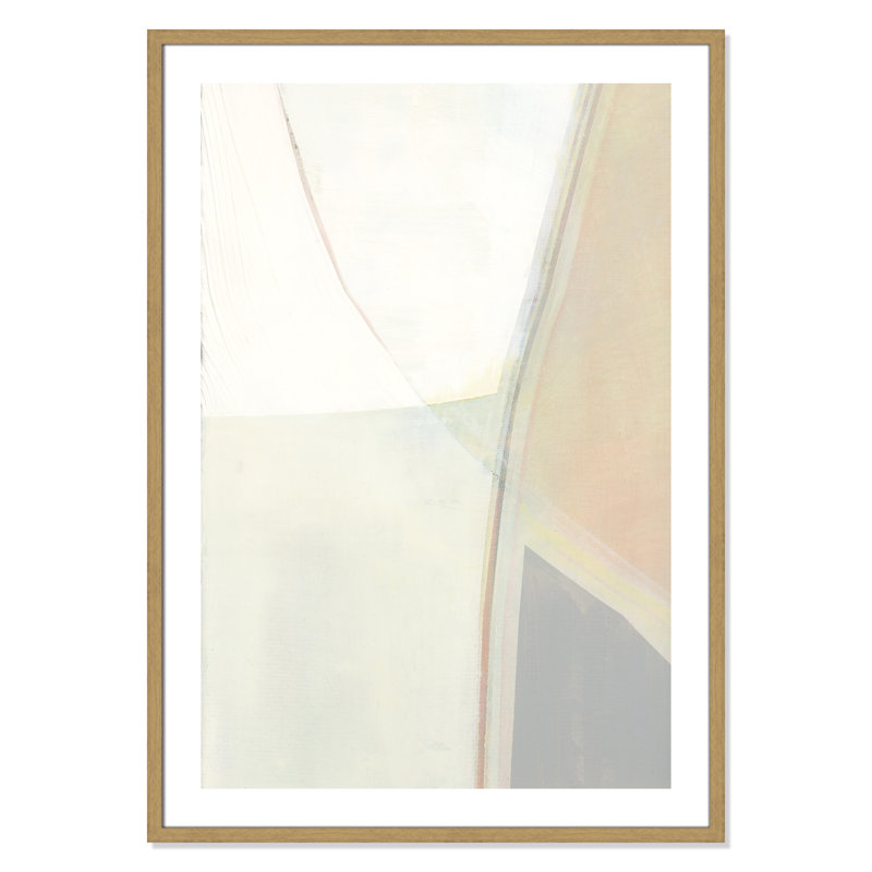 Alexandria In Neutral II - reproduction d'art, H 41,5 po x l 29,5 po x P 0,75 po, Toile avec cadre en bois beige