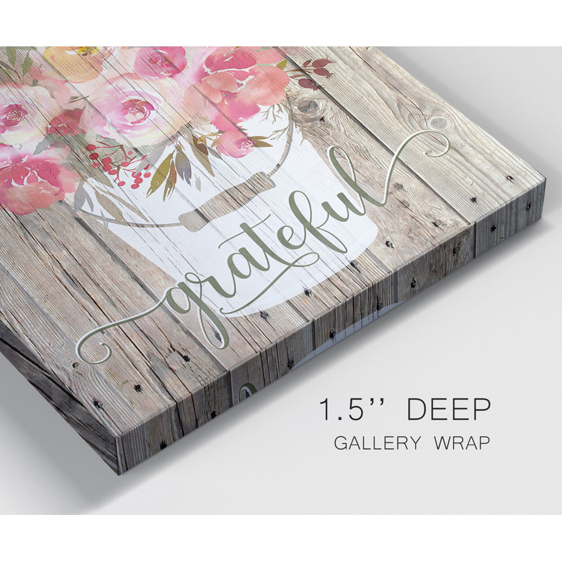 Grateful Bouquet - Ensemble de 2 reproductions d'art sur toile tendue, H 40 po x l 80 po x P 1 po