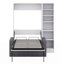 Lit escamotable Verlina avec canapé et tablettes-1229199934