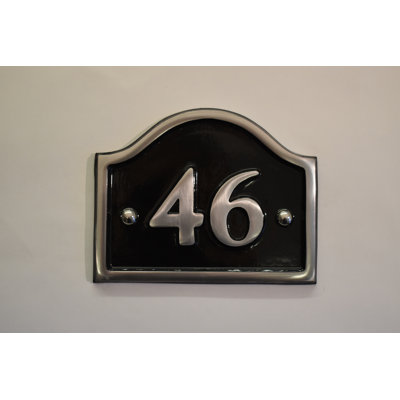 Jaclynn 11.5cm H Reflective Metal House Number