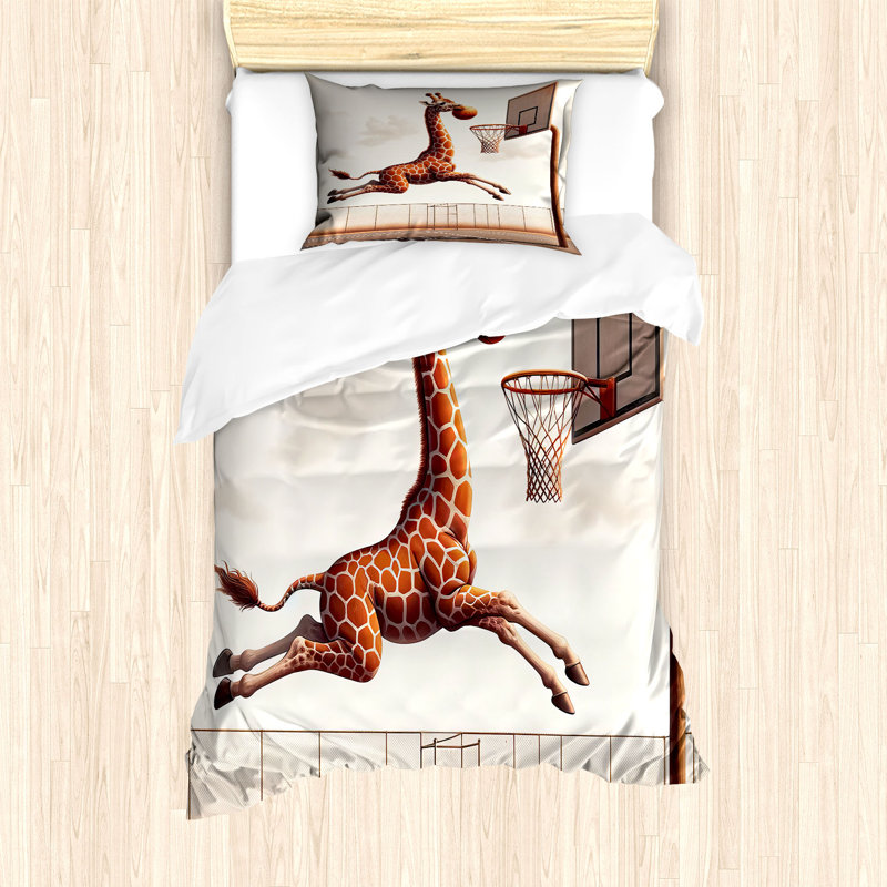 Basketball Duvet Cover, Twin Duvet Cover + 1 Standard Shams