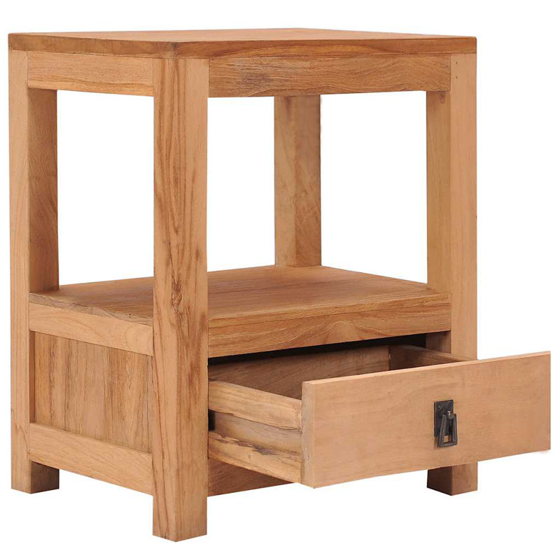 Bierce 40cm W Solid Wood Bedside Table