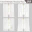 Rideaux occultants blancs pour chambre de 84 pouces de long