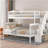Single bed bunk with storage space