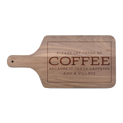 Planche à découper café caféine village