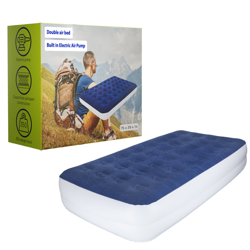 Montgomeryville Durable Luxury Inflatable 14" Air Mattress with External Electric Pump