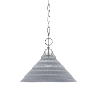 Luminaire suspendu à chaîne avec verre Aeronwen