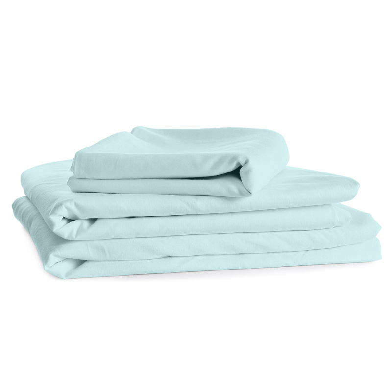 Microfiber Sheet Set, Light Blue