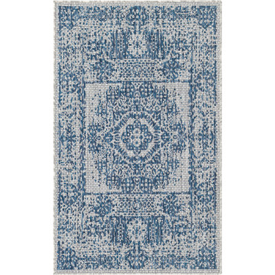 Tapis extérieur bleu ciel