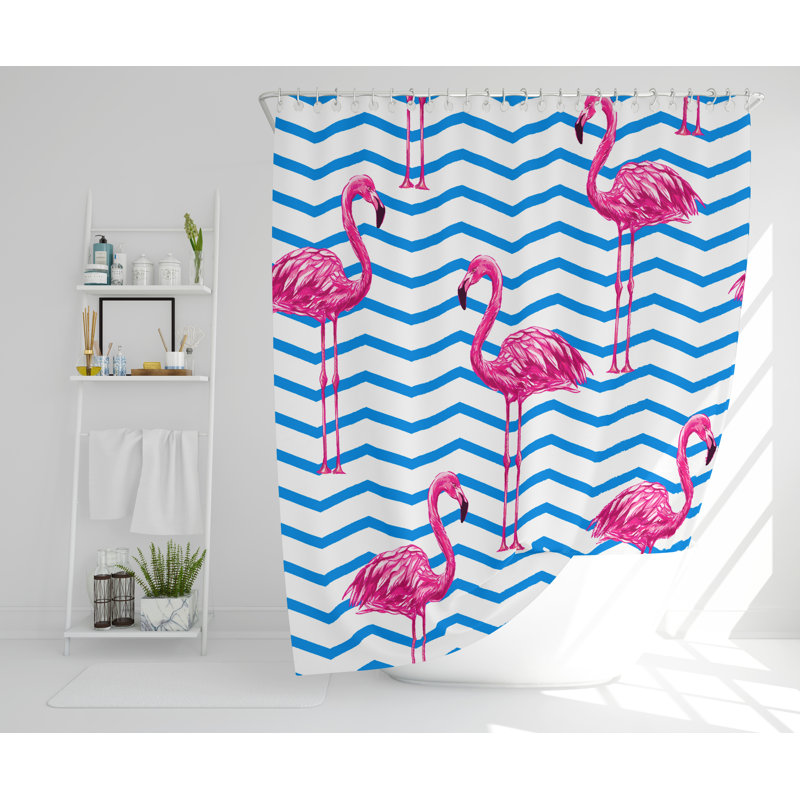 Celyn 2 Piece Polyester Shower Curtain Set, 168cm H x 168cm W