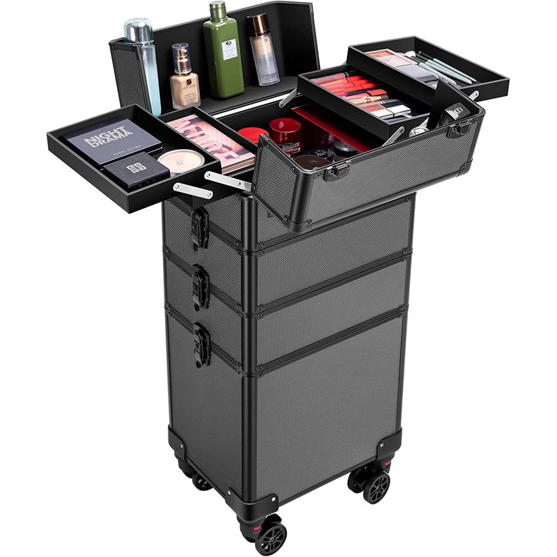 Organisateur de maquillage avec bretelles Lyla-Grace, Noir
