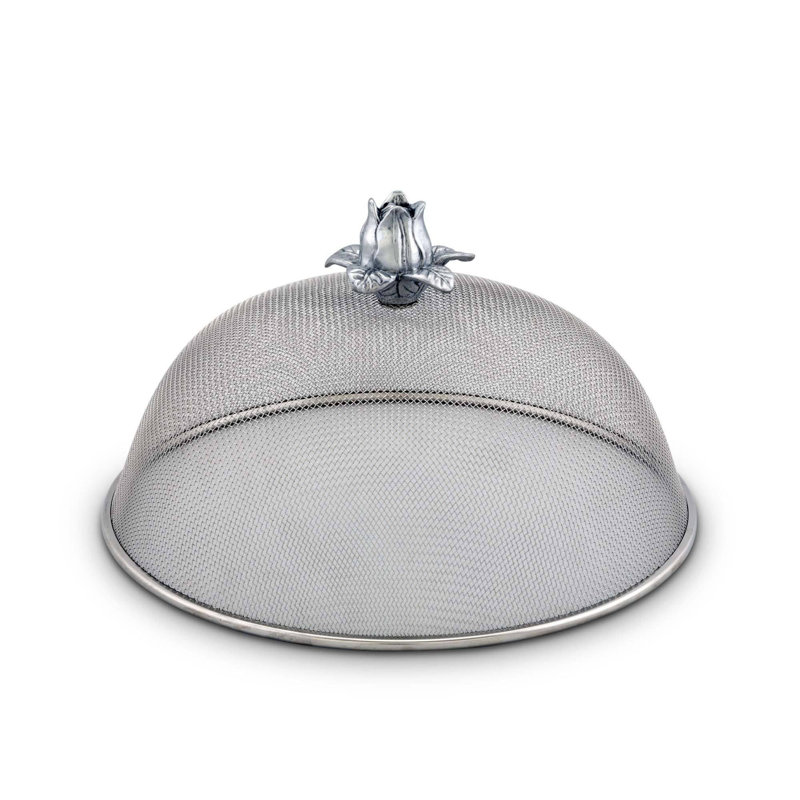 Magnolia 10.5'' Stainless Steel Picnic Food Cover with Aluminum Knob