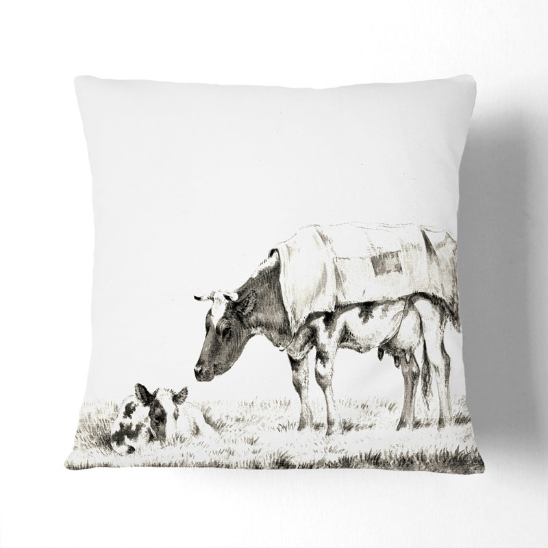 Square Throw Cushion, 40cm H x 40cm W x 15cm D, White