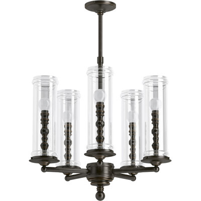 Damask 5 - Light Candle Style Chandelier