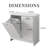 Dual Laundry Hamper Cabinet ,Wood Bathroom Laundry Hamper With Tilt-Out Design-1374278474