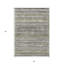 3' X 5' Pewter Striped Washable Indoor Outdoor Area Rug