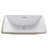 Elavo White Ceramic Rectangular Undermount Bathroom Sink