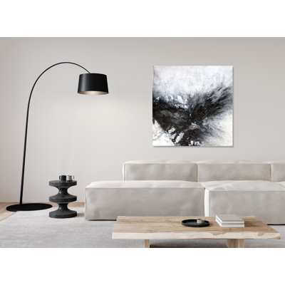 Black & Gray III - Artist Enhanced Canvas Print