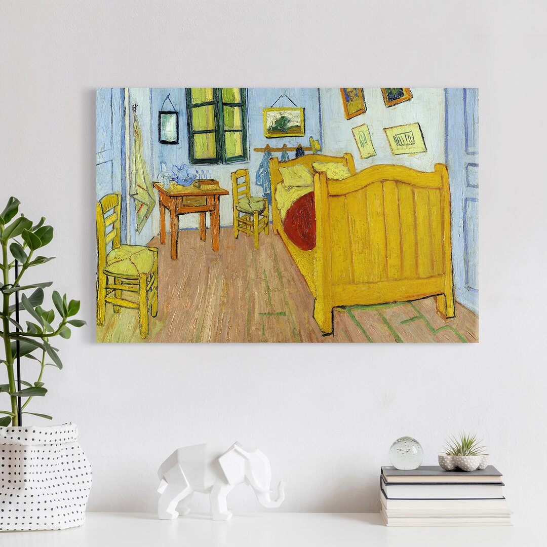 Leinwandbild Vincents Schlafzimmer von Vincent van Gogh