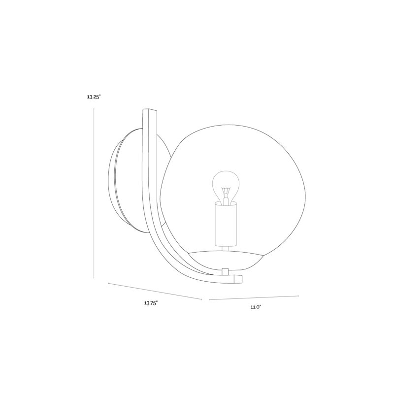 Dionis 1 - Light Armed Sconce