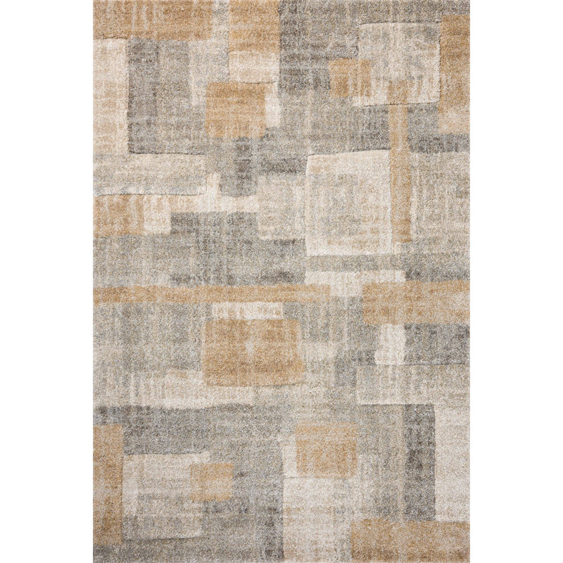 Tapis pierre / blé Manali, Rectangle 3 pi 7 po x 5 pi 7 po