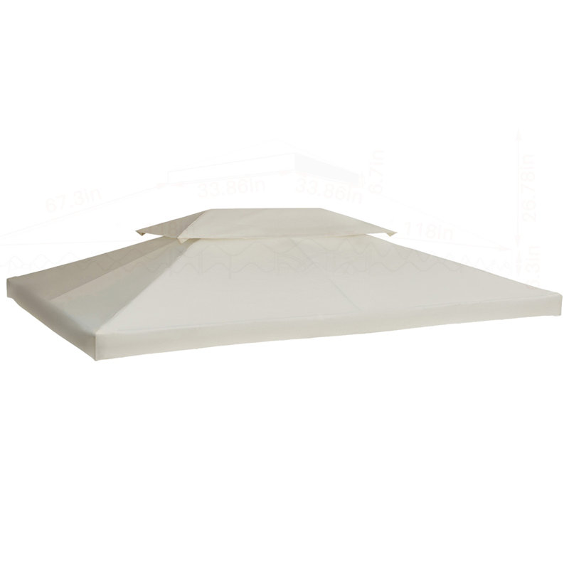 Auvent de remplacement pour abri de jardin polyvalent