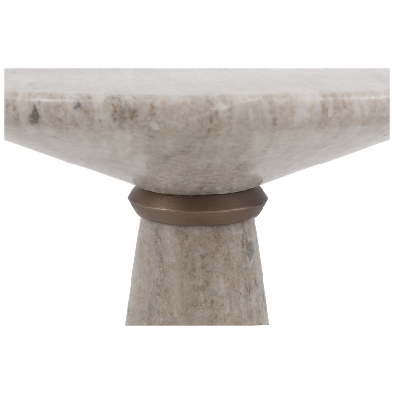 Sundries Marble End Table, 20" H x 15" W x 15" D