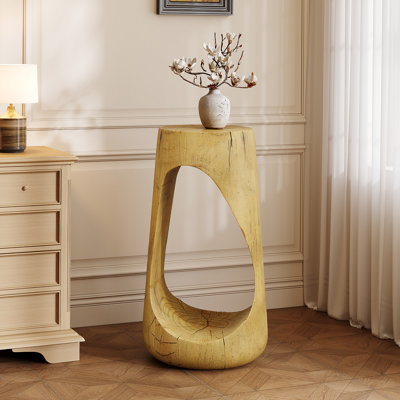 Table d'appoint d'extérieur avec design creux, table de bout, table d'appoint pour balcon de patio