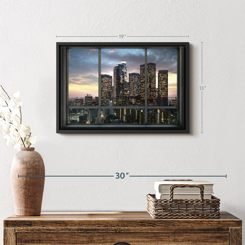 «Evening In LA Wall Art Wall Art», H 13 po x l 19 po