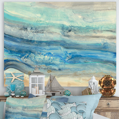« ocean mineral vagues », reproduction d’art sur toile