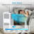 8,000 BTU Portable Air Conditioner with Built-In Dehumidifier - Portable AC Unit for Rooms Up to 450 Sq Ft - Remote Control, Window Kit, 3 Fan Speeds, Easy to Move