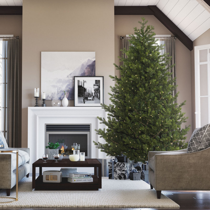 7.5' Lighted Artificial Fir Christmas Tree